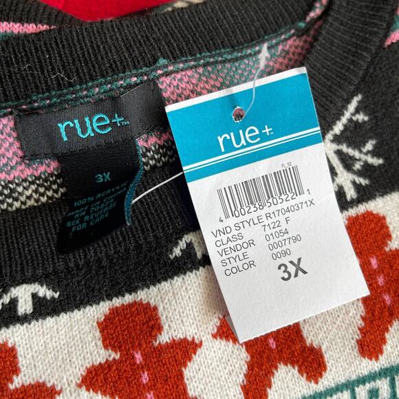 Rue 21 Gingerbread Man Ugly Christmas Sweater SIze 3XL - Picture 3 of 3